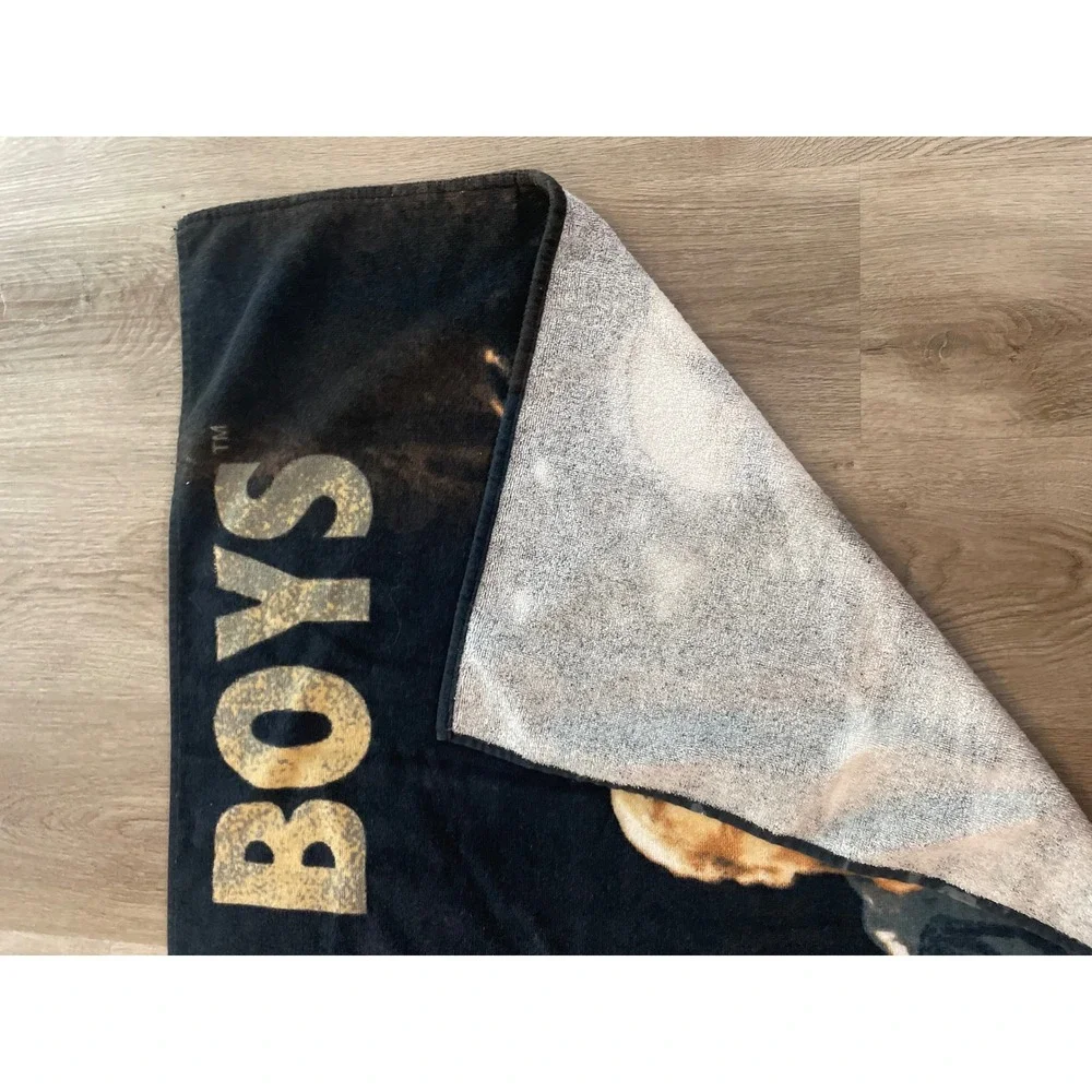 Backstreet Boys 2000 Towel Black Blue BSB Boy Band Y2K Pop Music Beach Bath